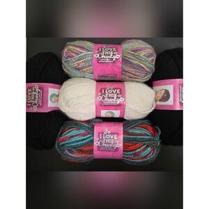 I Love This Chunky Yarn Bundle - Multicolor, Cream, Black